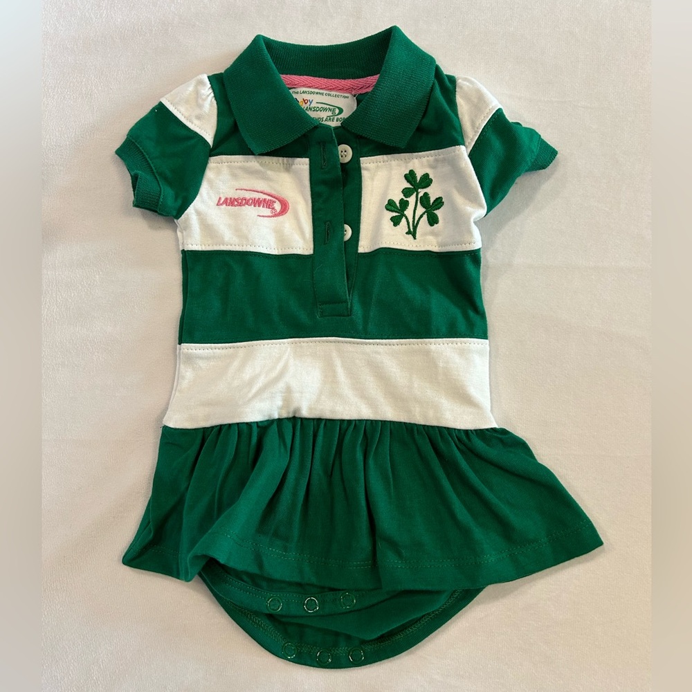 Baby Lansdowne Irish Sport Shamrock Dress / Onesie